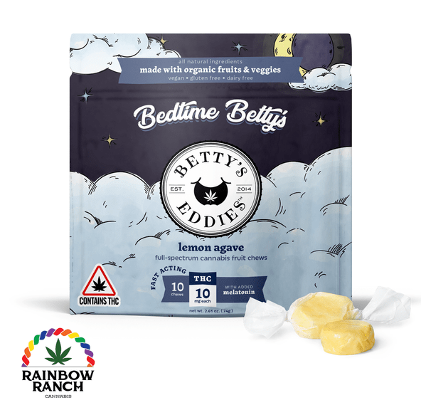 Betty's Eddies Bedtime Betties Taffies - 10mg each - 100mg total - 10 pcs - Full Spectrum