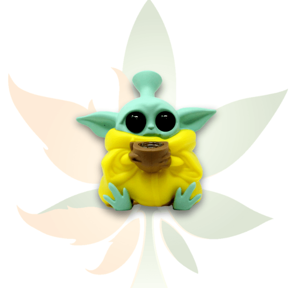 Baby Yoda Silicone Water Bong - Assorted Colours