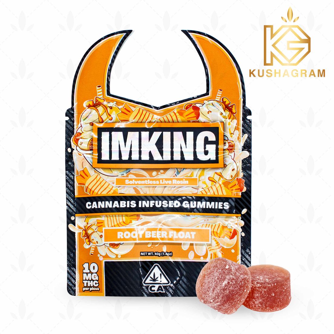 IMKING - 100mg Root Beer Float Rosin Gummies