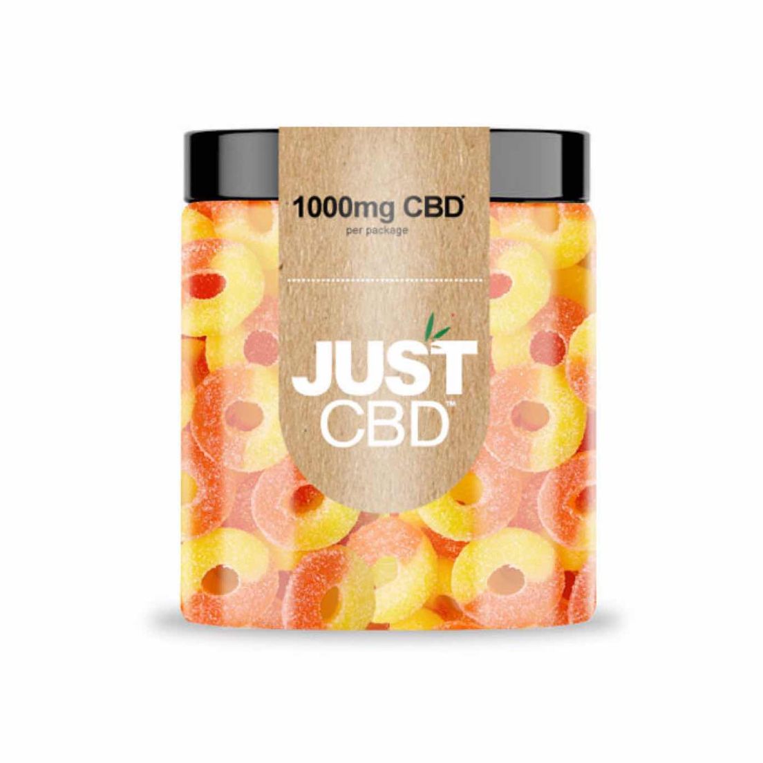 CBD 1000mg PEACH Rings