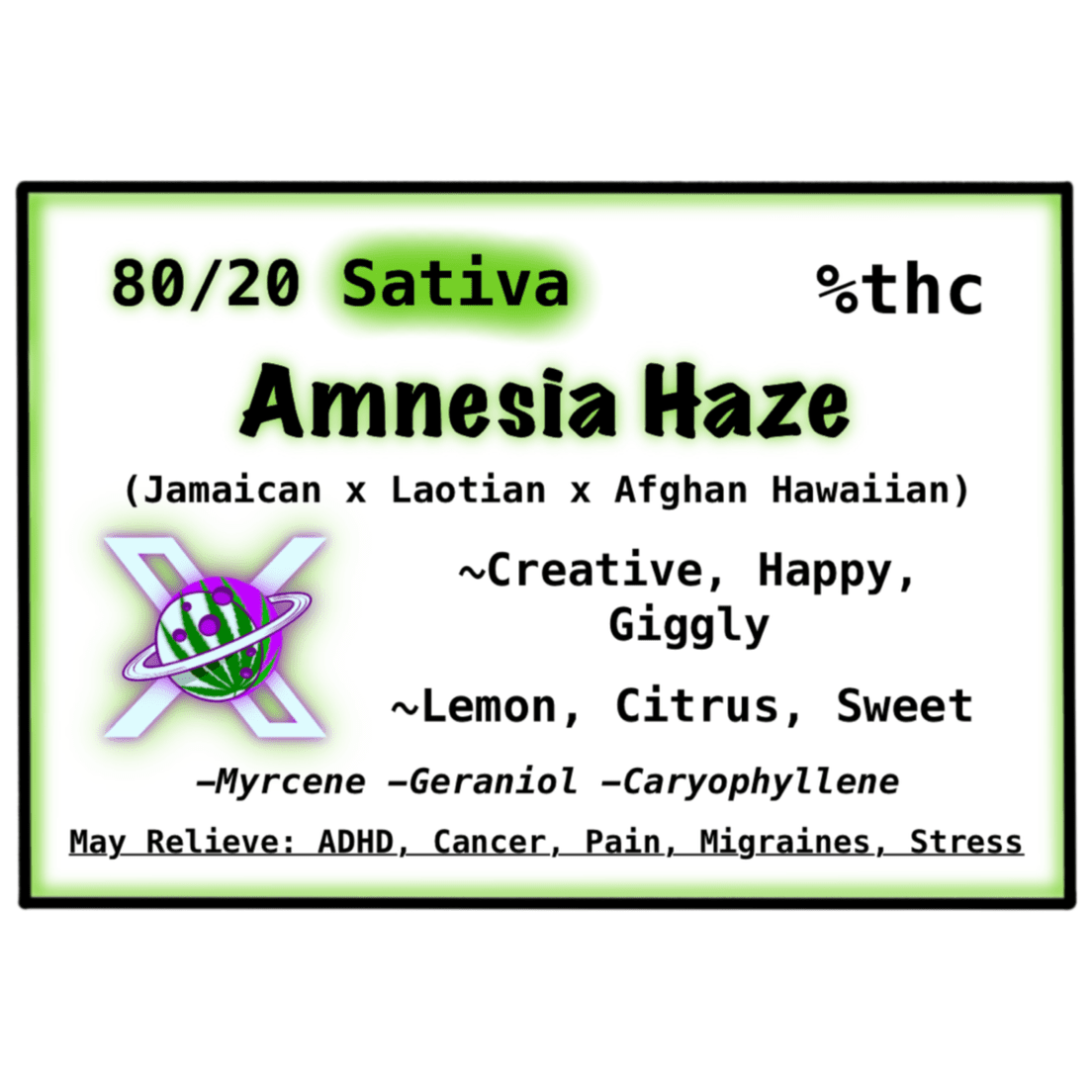 Amnesia Haze ($25 Tier)