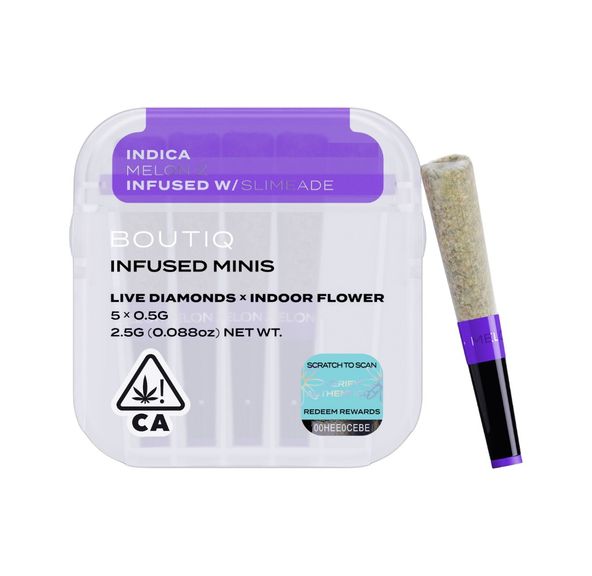 Boutiq Infused Mini Pre-roll 5pk Melon Z 2.5g