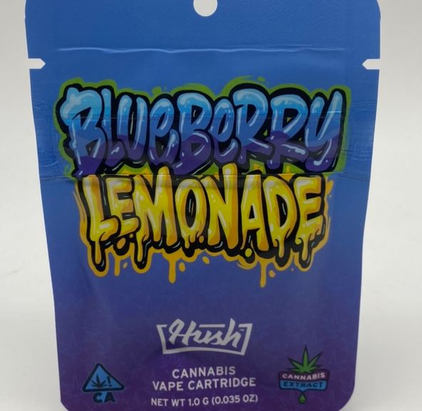 Blueberry Lemonade (indica) - 1g Cartridge (THC 92%) by HUSH **Buy 2 for $50**