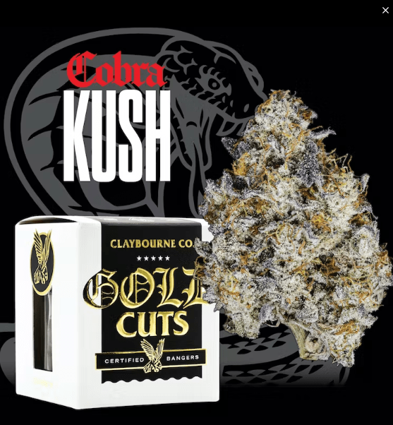 [Claybourne Co.] Gold Cut Flower - 3.5g - Cobra Kush (H)