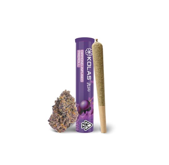 Kolas Diamond Infused Flavored Pre-roll Purple Puffs 1g