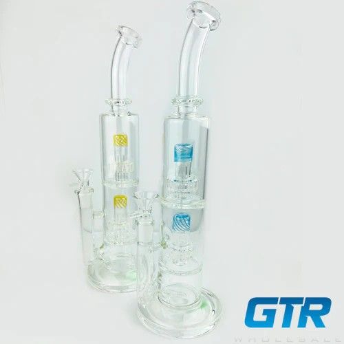 13" DOUBLE SHOWERHEAD PERC WATERPIPE