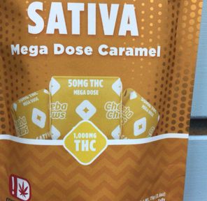 Cheeba Mega Dose Caramel- Sativa 1000mg