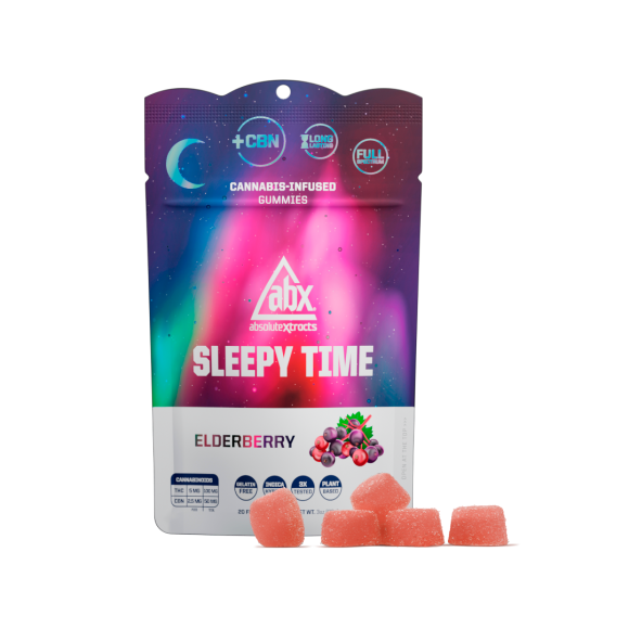 ABX Sleepy Time Gummies - 5THC:2.5CBN Elderberry