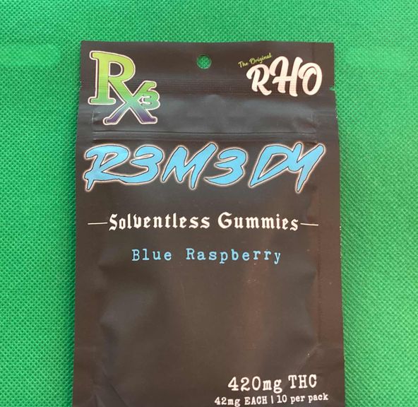 Rx3 420mg 10pk B Raspberry Gummies