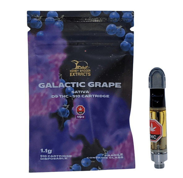 Galactic Grape - 1G D9 Cartridge by Honey Badger