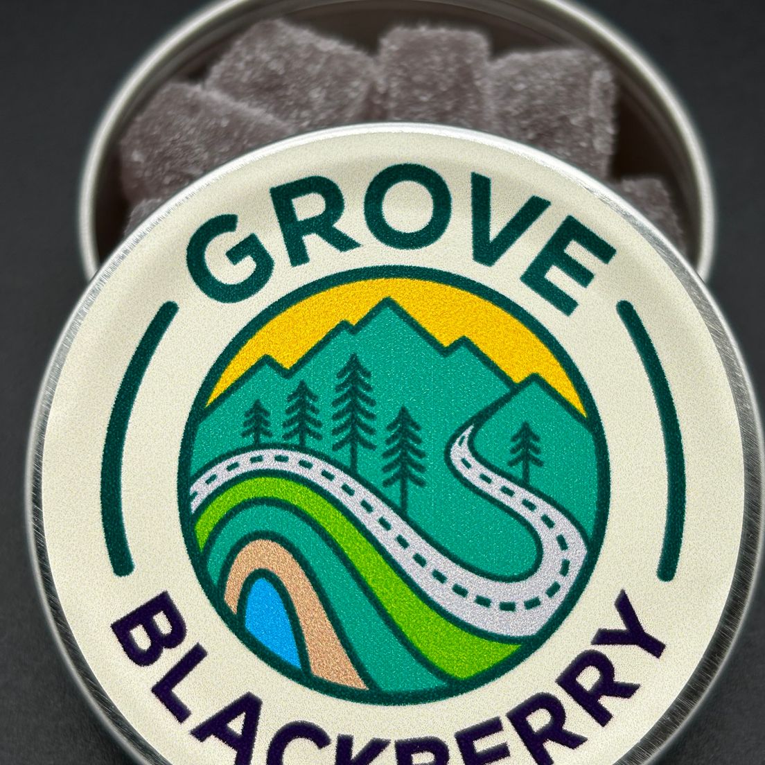 Blackberry Grove Live Resin Gummy 500mg - Made by Le Kien Kitchen