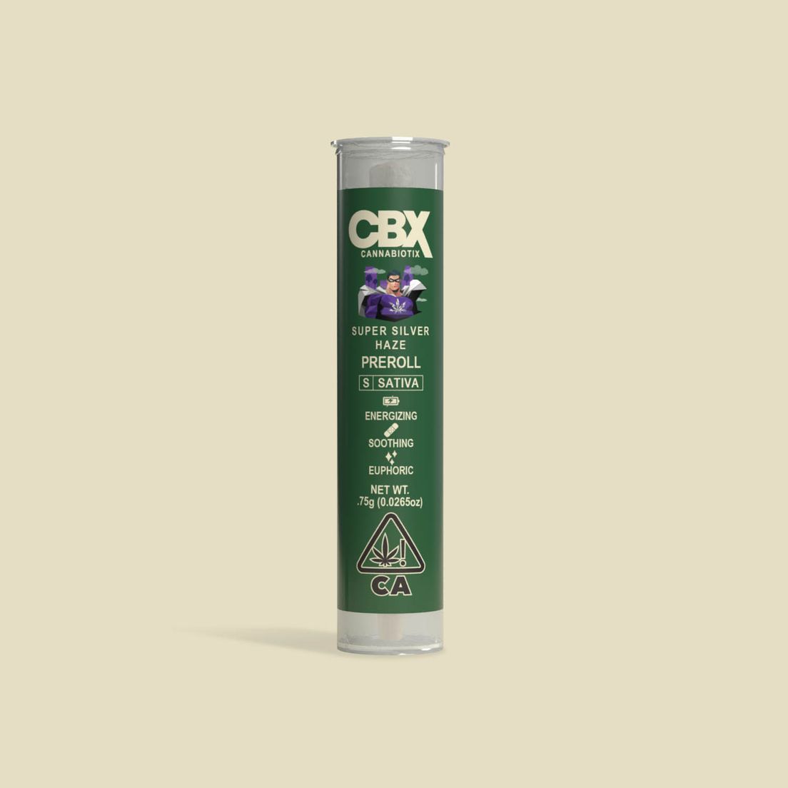 CANNABIOTIX - .75G PREROLL - SUPER SILVER HAZE