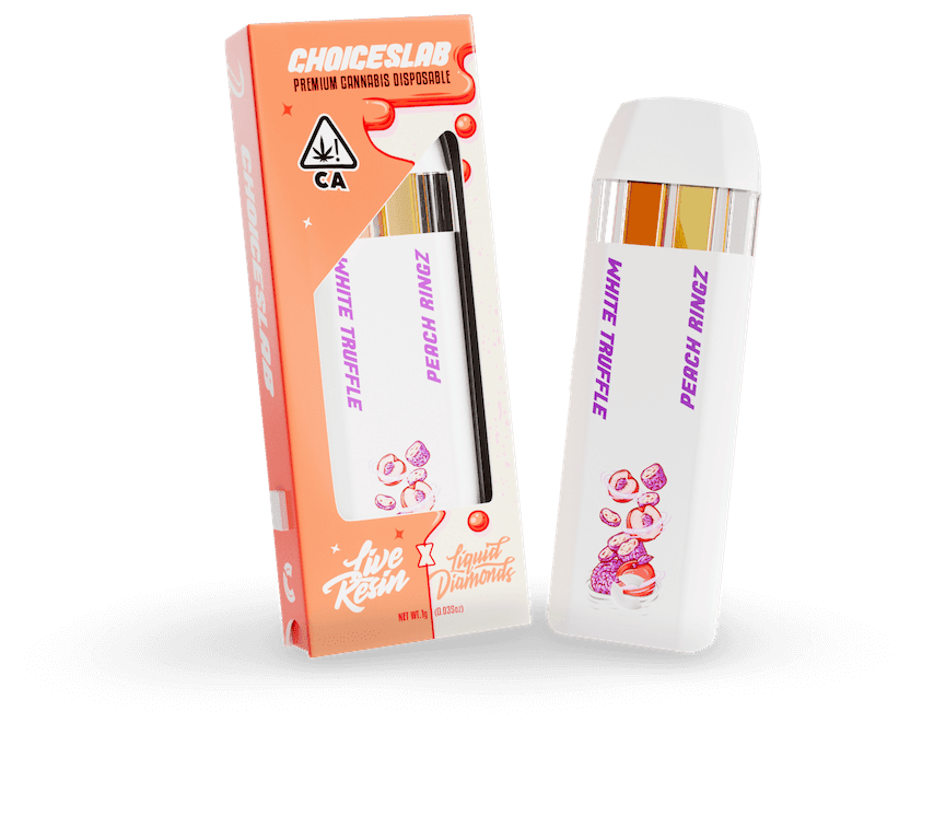 Choices Lab - 1g Disposable Vape - White Truffle x Peach Ringz 1g