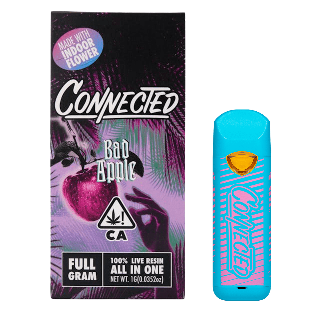 Connected | AIO Vape | 1g | Live Resin | Bad Apple