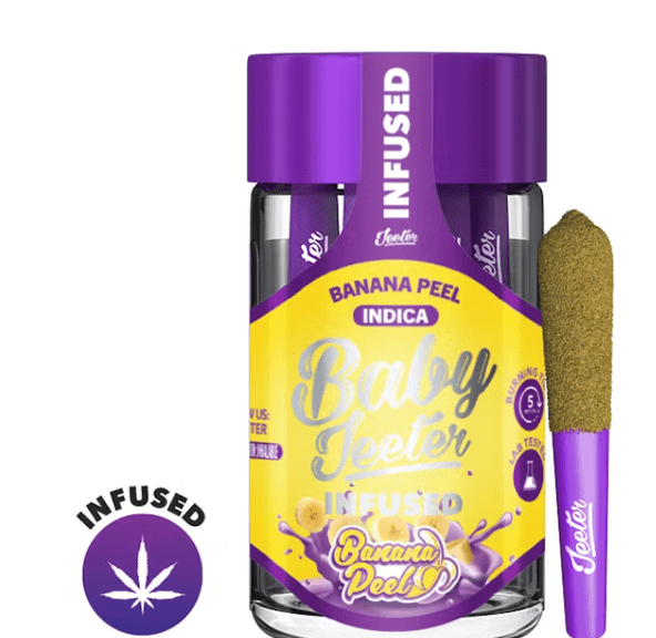 Baby Jeeter Infused Preroll - Banana Peel - 2.5g (5pk) (THC: 35.52%)