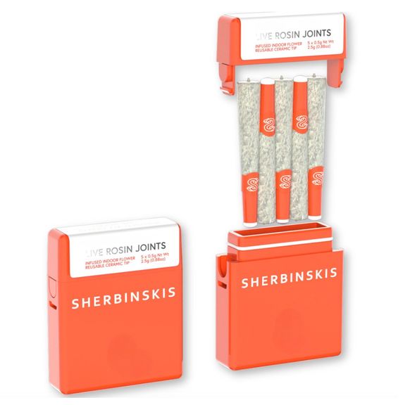 SHERBINSKI -Zucchero | 5pc Live Rosin and Diamond Preroll Pack