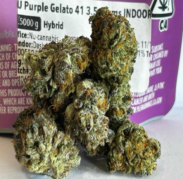 NU Purple Gelato 41 3.5 grams INDOOR PREMIUM CANNABIS
