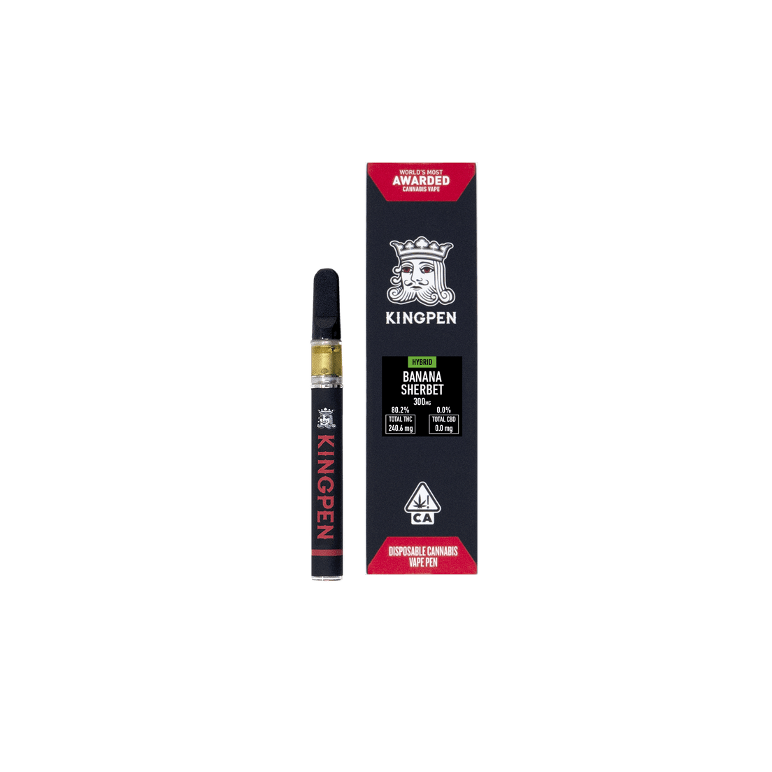 0.3g Banana Sherbet (Hybrid) Disposable Vape - Kingpen
