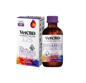 VET CBD Regular Strength Tincture 125mg CBD / 6.25mg THC