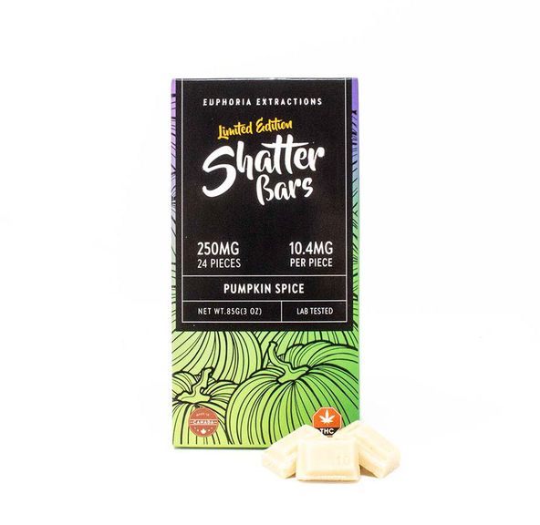 Pumpkin Spice Indica 250mg Shatter Bar by Euphoria Extractions