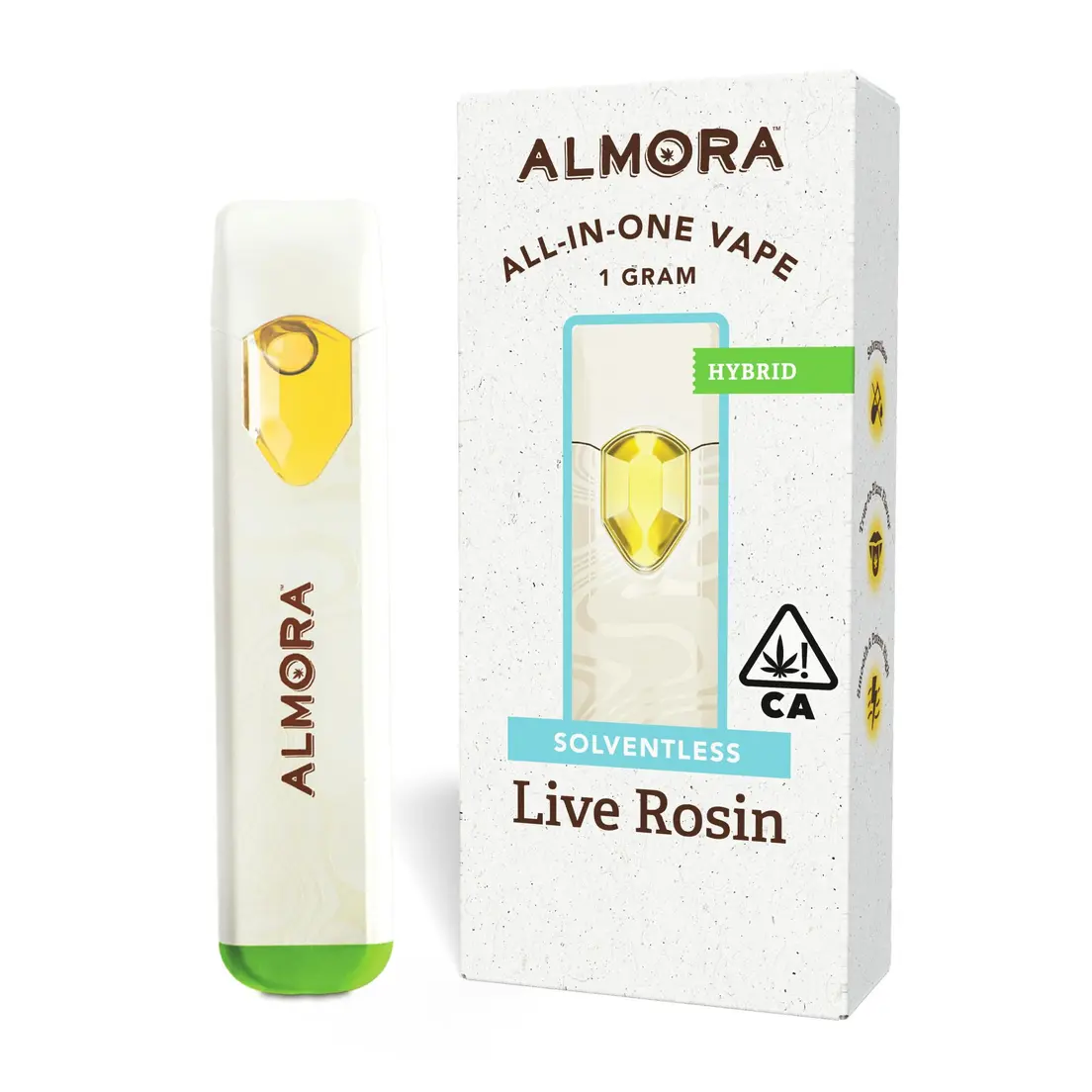 Almora - Solventless Live Rosin AIO - 1g - Purple Trainwreck