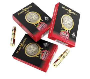 PRE-ORDER ONLY 1g Strawberry Runtz Vape Cartridge - Muha Meds