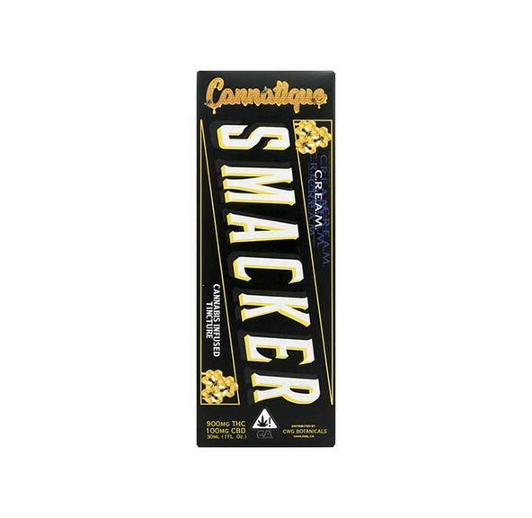 1. Cannatique Smacker 900mg THC / 100mg CBD Tincture - Cream *SALE*