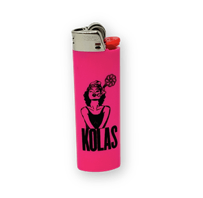 Kolas Branded Lighter BIC Puff Pass Pink