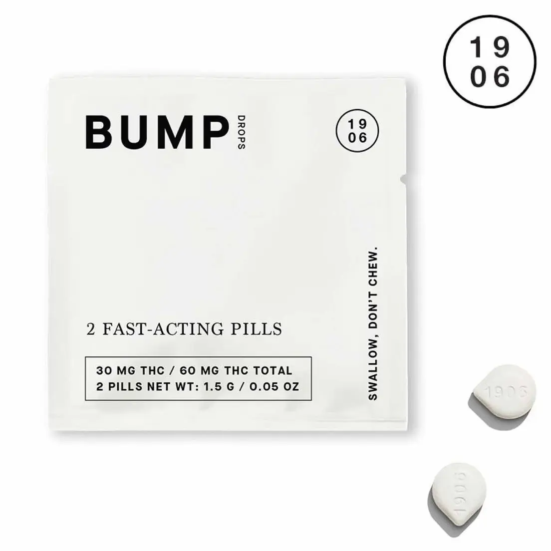 1906 - 60mg THC Drops - Bump (Pouch)