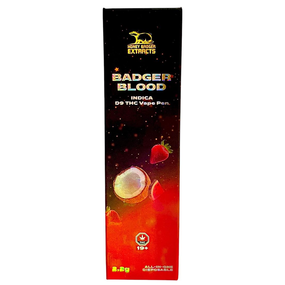 Badger Blood (2.2 Gram) D9 Vape - Honey Badger Extracts