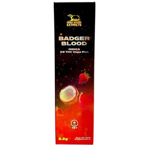 Badger Blood (2.2 Gram) D9 Vape - Honey Badger Extracts
