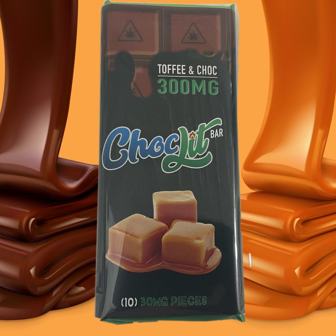 ChocLit Toffee & Chocolate Bar - 300 mg
