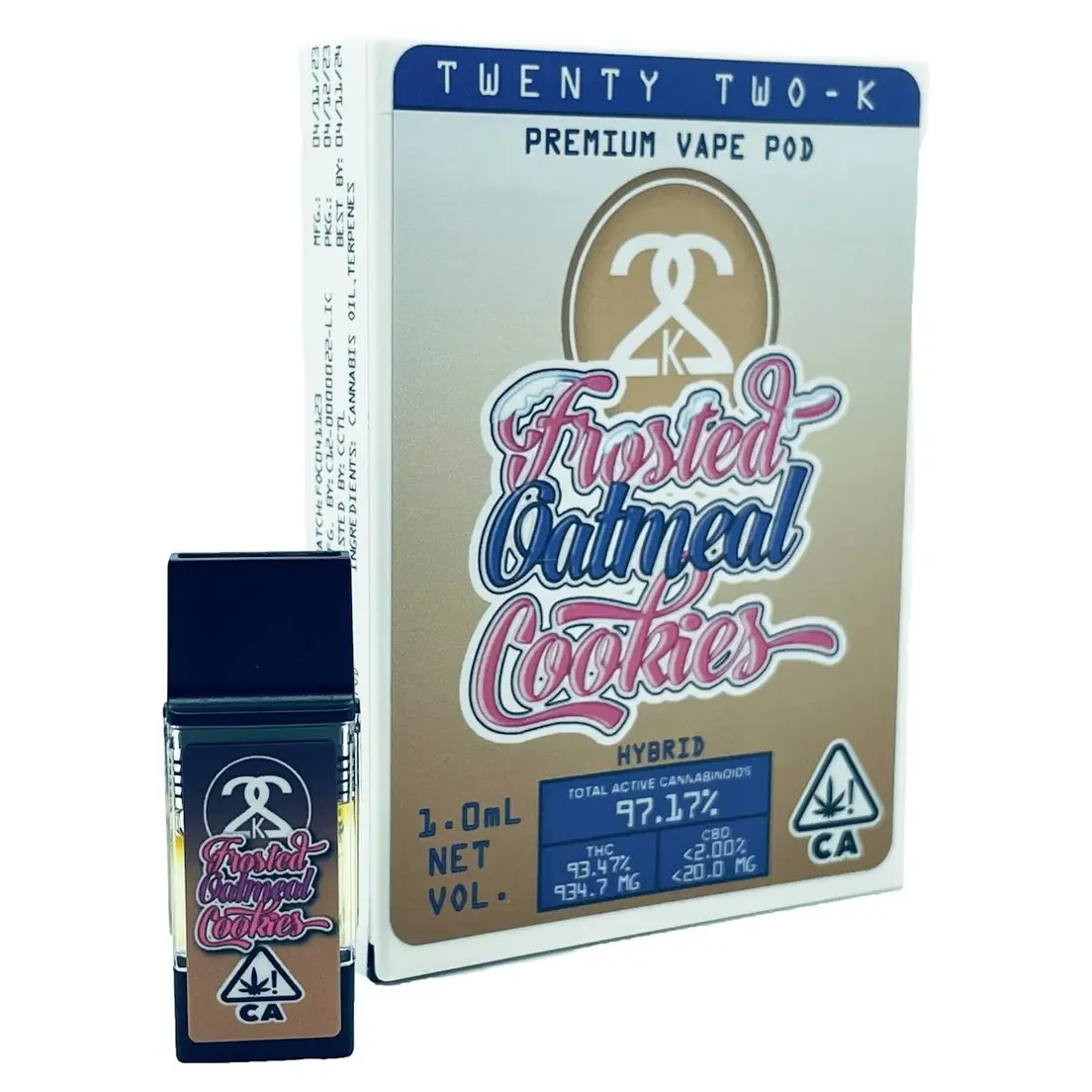 22K - Frosted Oatmeal Cookies Pod - 1g
