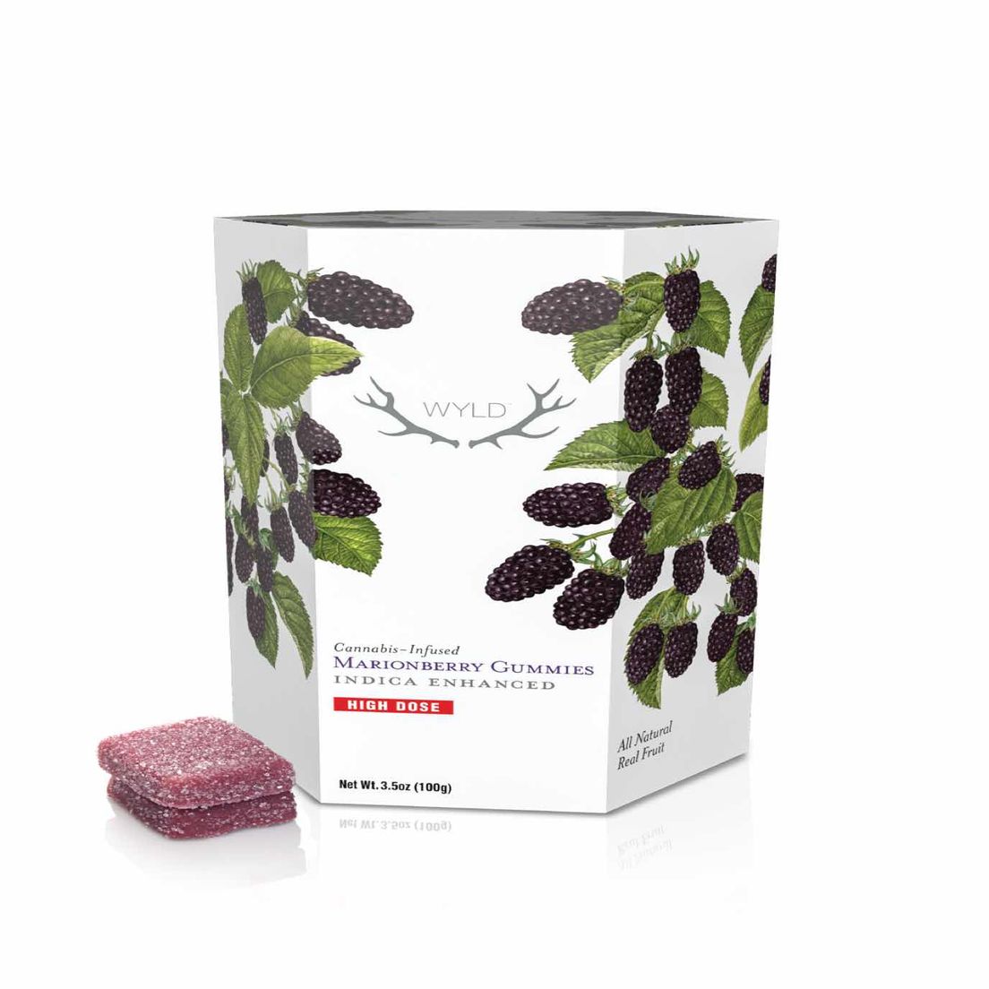 Wyld - *High Dose* Marionberry Indica Enhanced Gummies 1000mg
