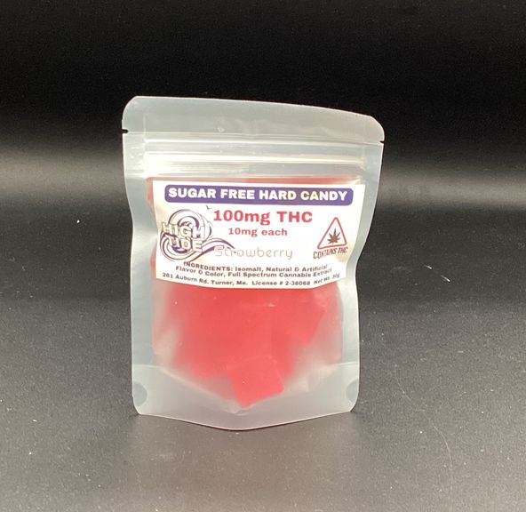 High Tide- Strawberry- Hard Candy- Sugar Free- 100mg