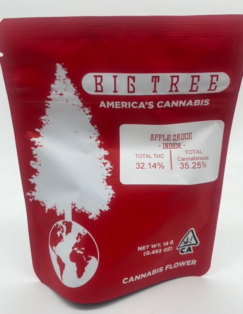 Apple Sauce (indica) - 14g Flower (THC 32%) by Big Tree Cannabis **Buy 2 for $100**