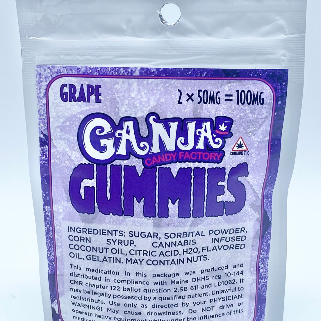 100mg Grape Ganja Gummies