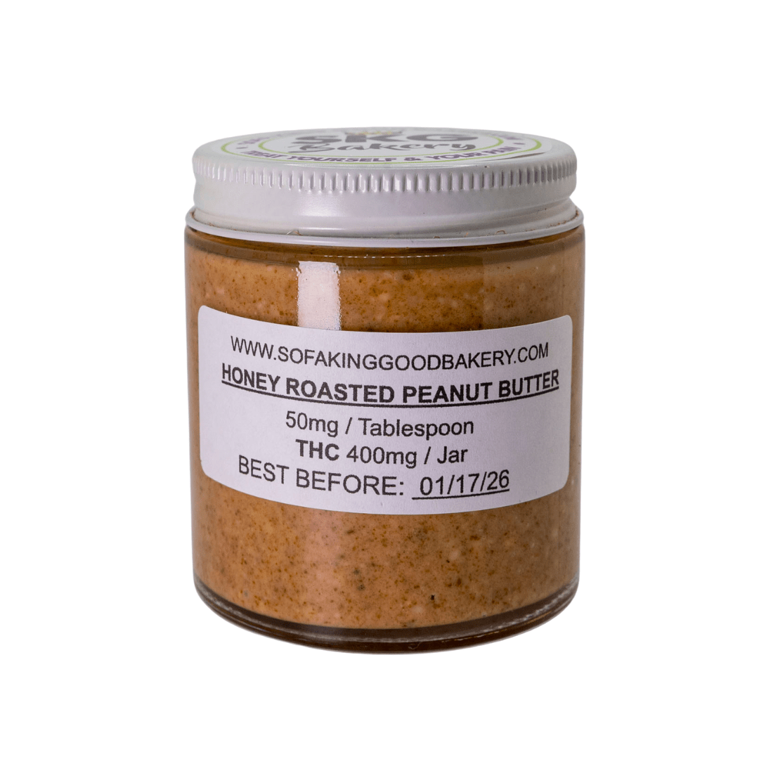 400mg Infused Honey Roasted Peanut Butter by Sofa King Bakery