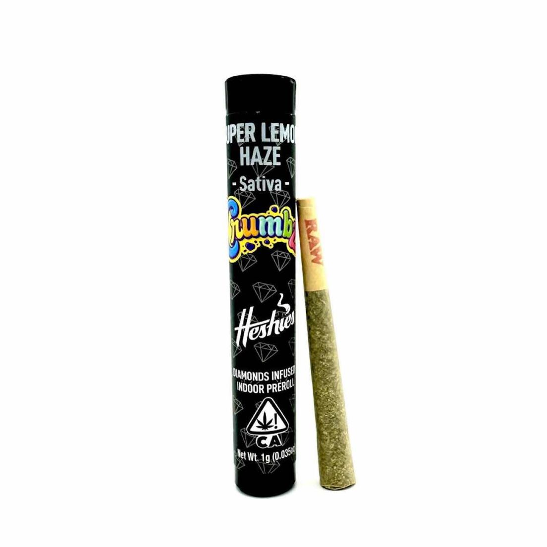 CRUMBZ - Super Lemon Haze 1g Infused Preroll
