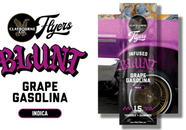 Claybourne Co. - Grape Gasolina - Infused Preroll Blunt - 1.5g - Indica