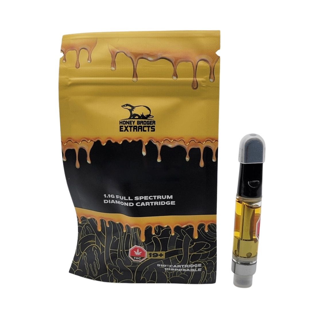 Blue Nerds 1G Liquid Diamond Cartridge by Honey Badger