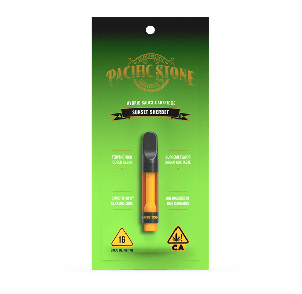 Pacific Stone Smooth Rips Cartridge 1.0g Hybrid Sunset Sherbet