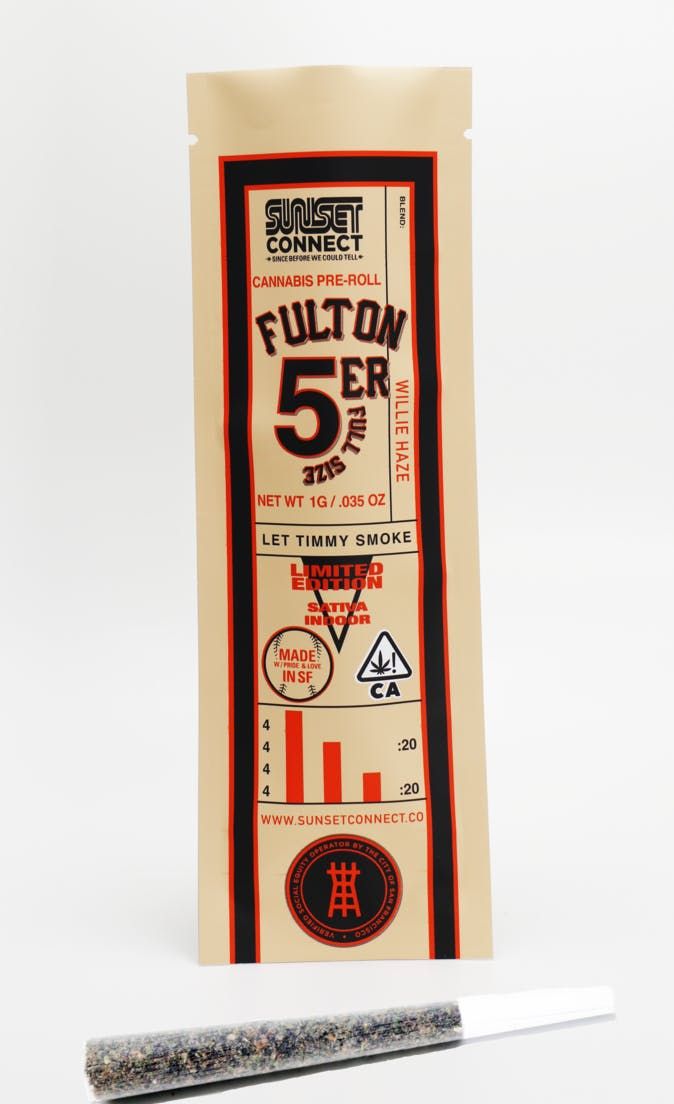 Sunset Connect - Willie Haze Pre roll 1g