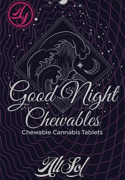 Alt Sol | Good Night: HD Chewable THC Tablet | Triple Burger | 40mg each | 10-Pack (400mg)