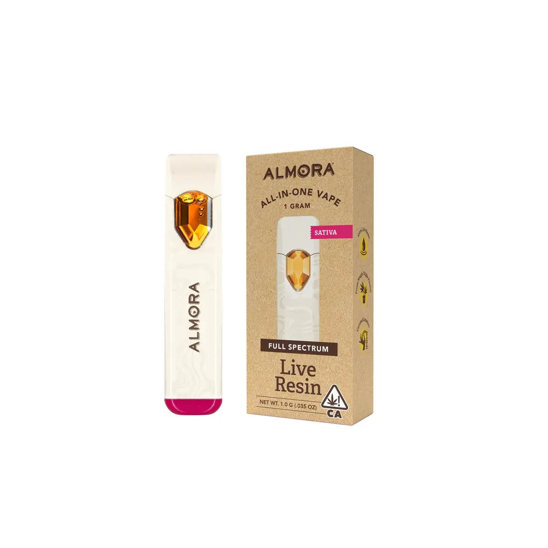 Almora - Live Resin AIO - 1g - Purple Haze