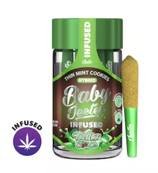 Baby Jeeter -Infused Pre-rolls - Thin Mint Cookies 0.5g - 5pk (45.57% THC)