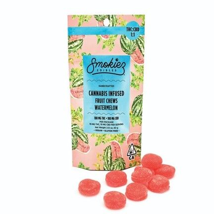 Watermelon THC:CBD 1:1, 100mg THC/100 mg CBD