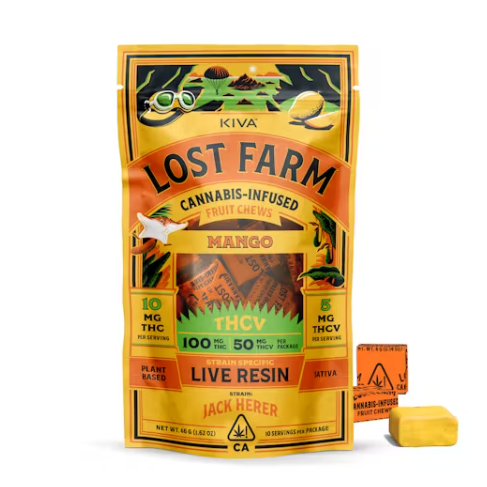 Lost Farm 10mg : 5mg THCV 'Mango x Jack Herer' Live Resin Chews