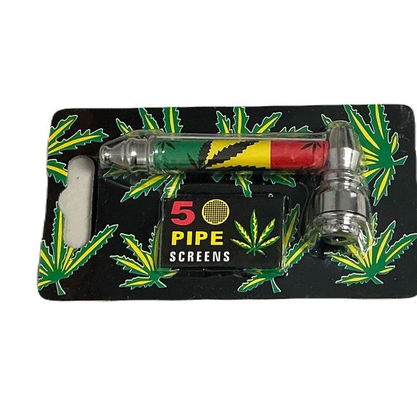 M2 3.5" Leaf Design Metal Pipe w/ Screen