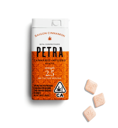 Kiva Petra Mints Saigon Cinnamon 100mg THC / 100mg CBD 1:1